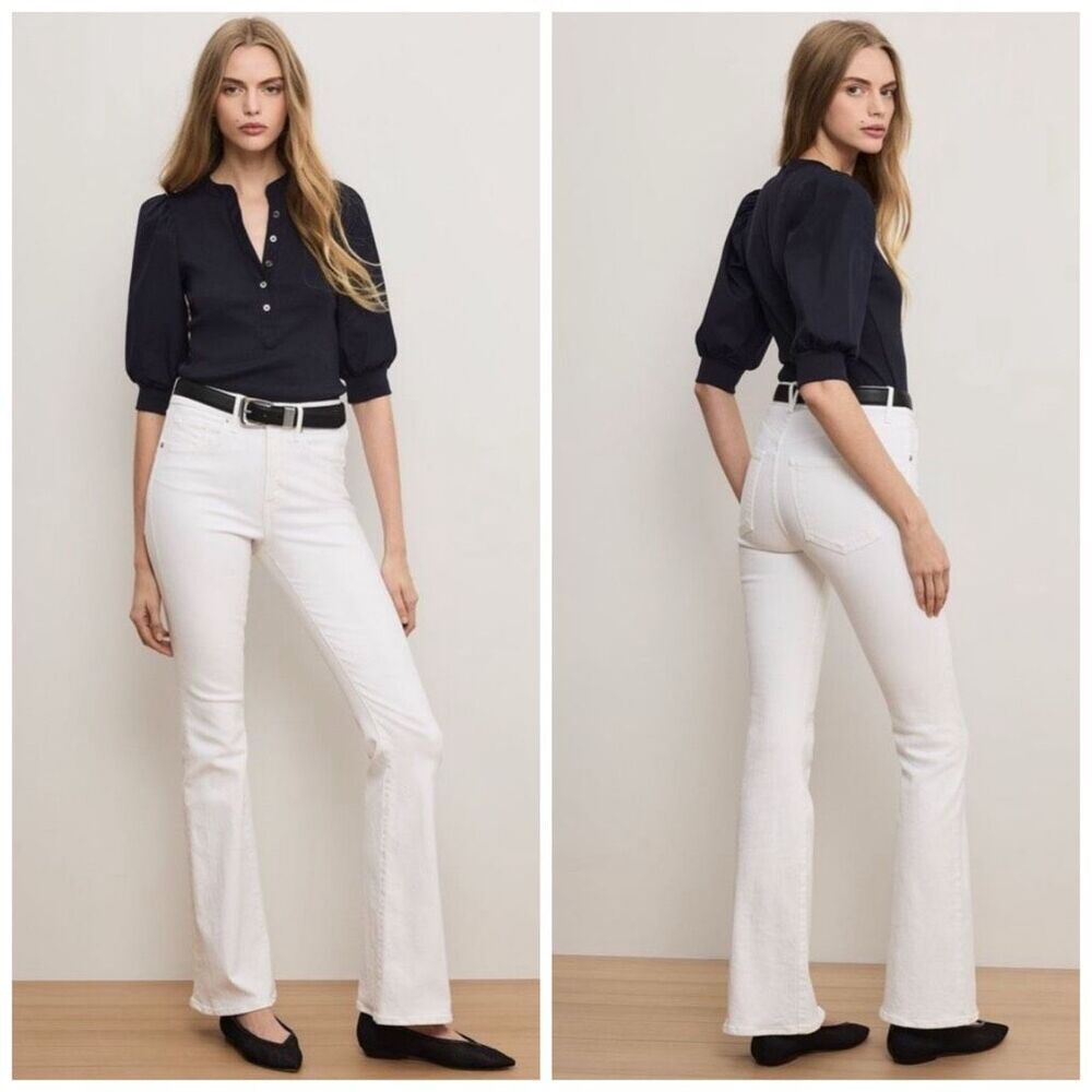 Veronica Beard Beverly High-Rise Skinny Flare Jeans Size 30 $298 NWT - Picture 1 of 9